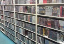 Suffering the consequences of playing Anime Rental Roulette Shelf with several hundred anime DVD.